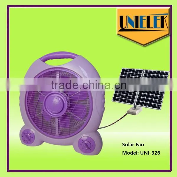 New Energy 16 Inch Battery Solar dc Rechargeable Fan 12V dc Water Mist Fan photo-2