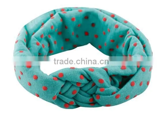 Red Toddler Baby Girls Polka Dot Headband Hair Band Headwear Wrap Accessories photo-3