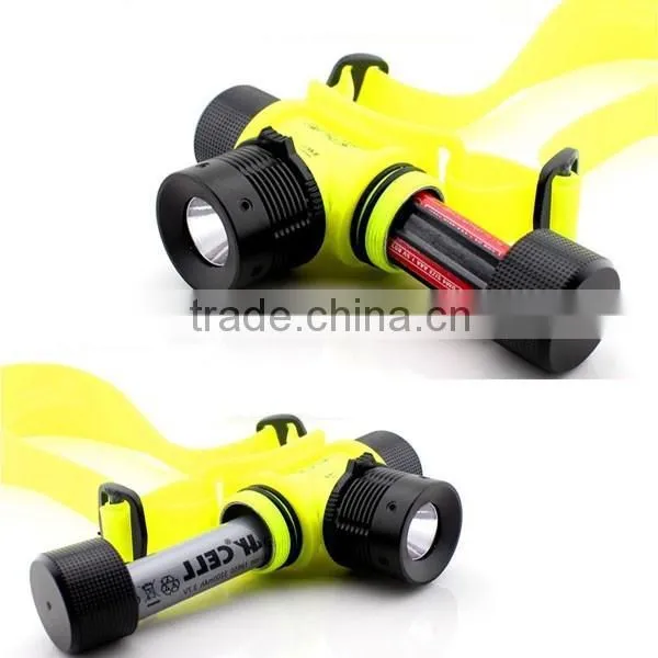 LED Diving Headlamp C-REE Led Flashlight Waterproof Diving Flashlight photo-4