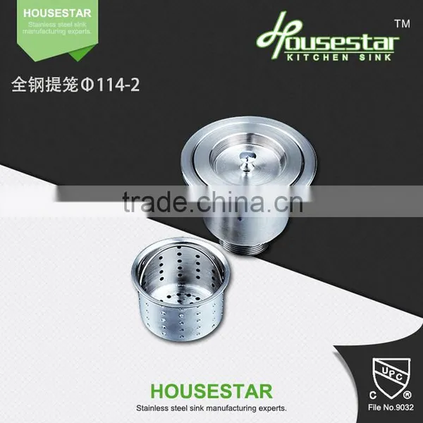 Kitchen Accessories USA Style Semi-steel Sink Strainer for Used-commerical Stainless Steel Sink photo-5