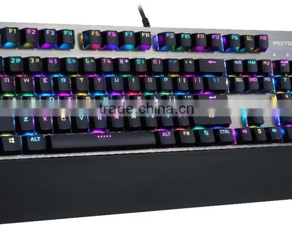 Computer Gaming Keyboard Mechanical RGB Metal Keyboard With Software Driver Support User-defined Functions photo-2