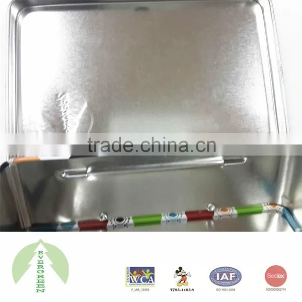Tin Box With Pin Hinge and Handle, Shine Color, Nice Tin Case photo-6
