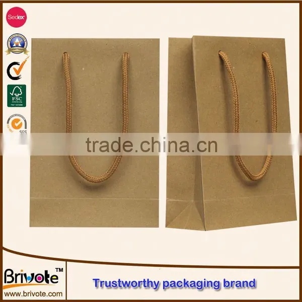 Kraft Paper Bag With One Black Logo Prining Mini Cute Kraft Paper Bags Kraft Paper Bag Manufacturer in Malaysia photo-4