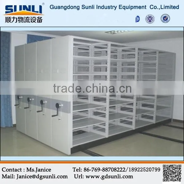 High Density Office Filing Cabinet Mechanical Storage Mobile Racking System photo-3
