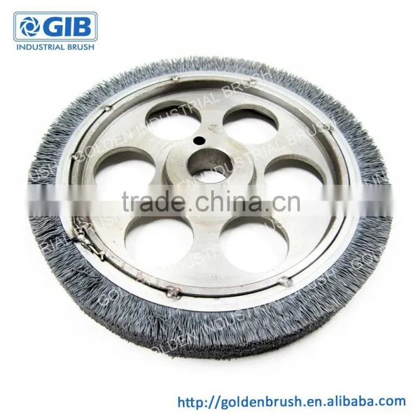 Customized Wheel Brush, Silicon Carbide Abrasive, Outside Diameter 200 mm