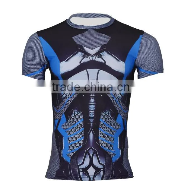 Yingzhong Garment Oem China Factory Screen Printing Men Collar Sport Fitness t Shirts With Logo photo-3