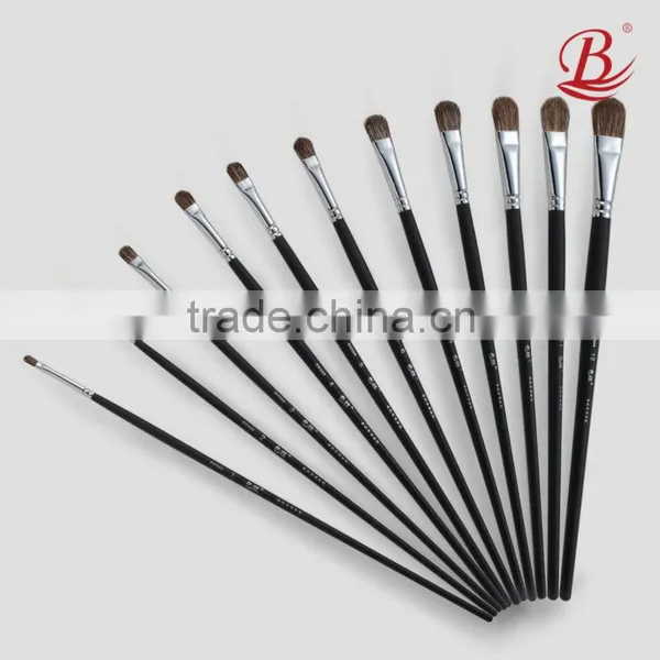 Professional Half Round Mixed Hair Gouache Brush Suitable For Examination
