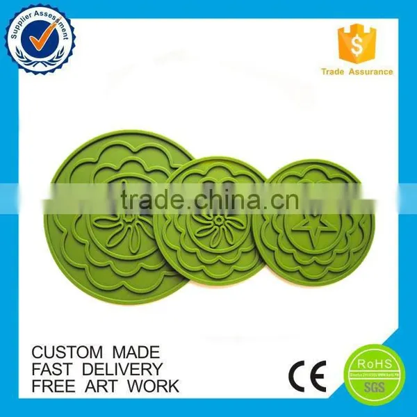 Top Quality Custom Print Logo Soft Pvc Coaster photo-3