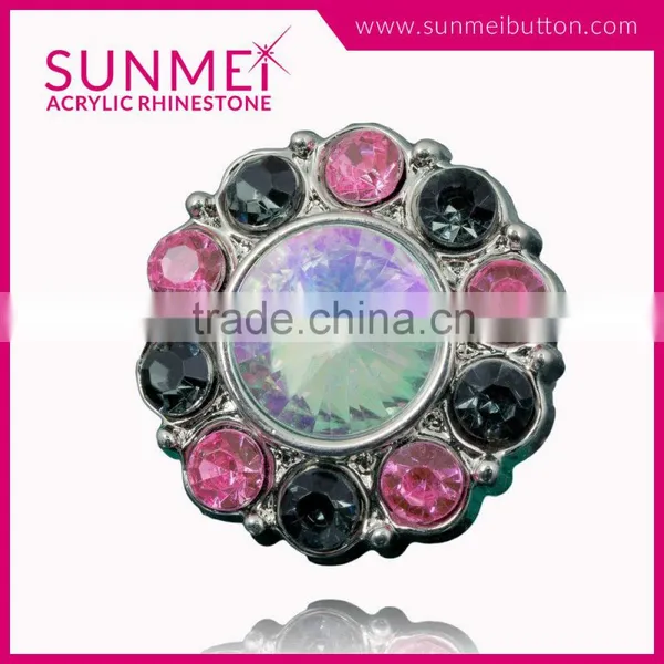 Made in Taiwan Crystal Star Rhinestone Button photo-3