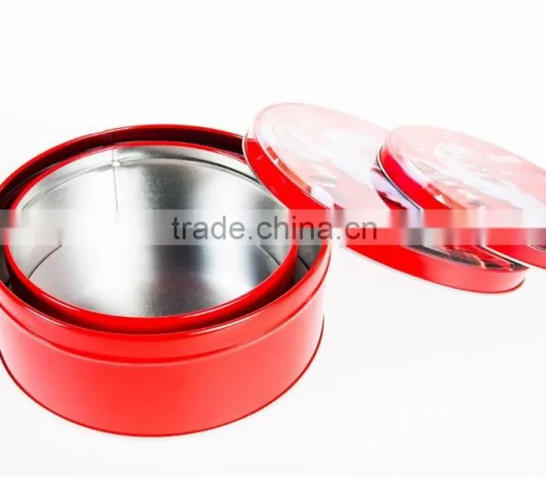 Round Cylinder Gift Box Customized Polour Round Gift Tin Box Household photo-3