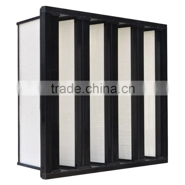 High Efficiency H13-H14 V-type Air Conditioning and HVAC Industrial Air Filter photo-2