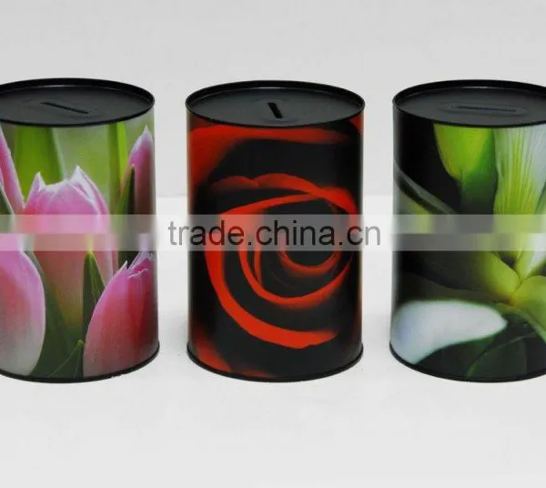 Coin Tin Can Saving Box/piggy Bank Tin Box/coin Tin Boxes photo-2