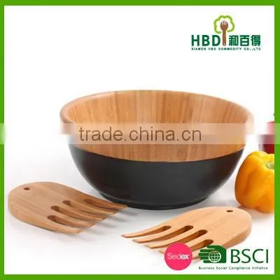 2016 Xiamen HBD- High Quality Wood Bamboo Serving Bowls photo-3