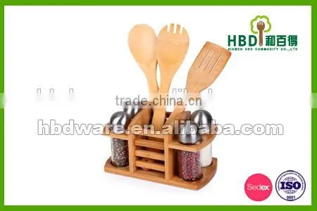 2016 Best Selling Premium Custom Made Glass Bottle Spice Rack Set,salt and Pepper Shakers photo-5
