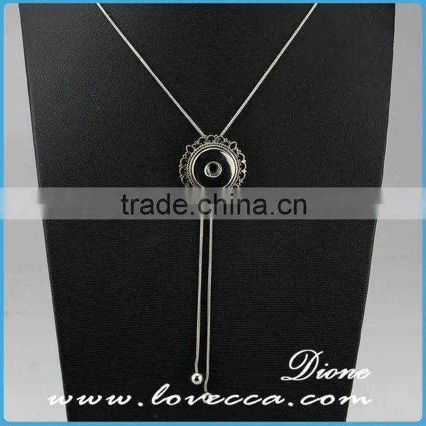 Made in China Custome Silver Button Pendant Necklace Jewelry for Sale photo-4