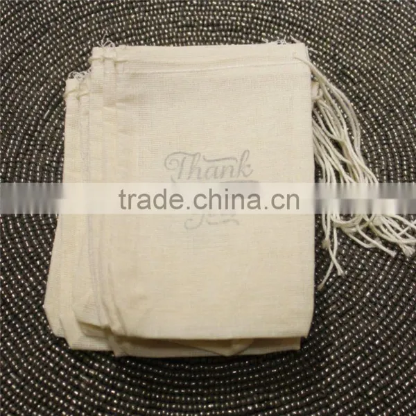 Wholesale Custom Printed Muslin Bag With String photo-5