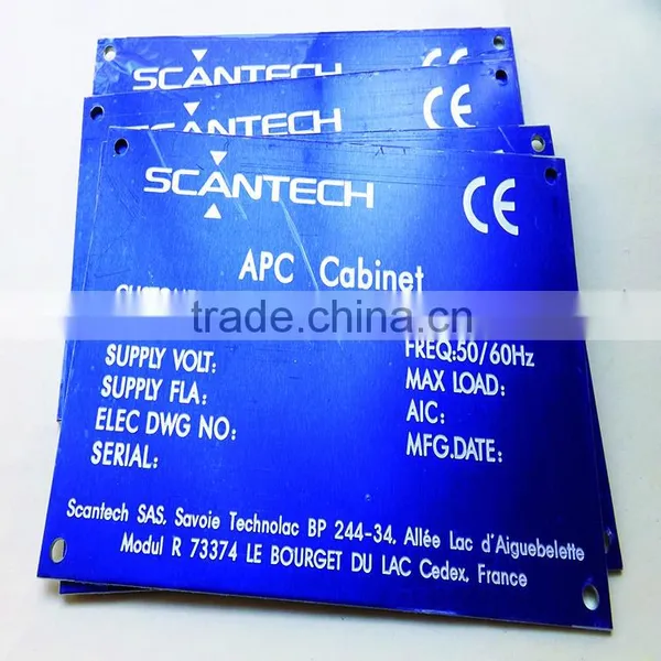 Laser Engraving Logo Metal Nameplates ,anodized Aluminum Nameplate photo-6