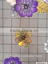 Newest Transparent Crystal Flowers Pattern Tablecloth With Straight/wave Edge photo-3
