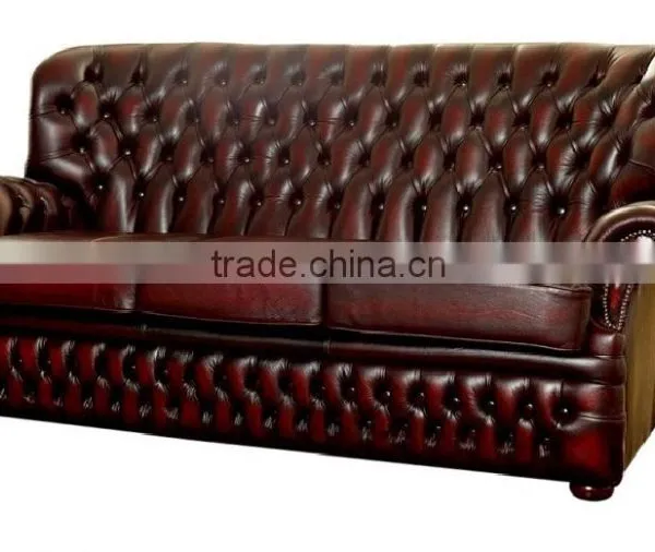 English Style Leather Sofa photo-2
