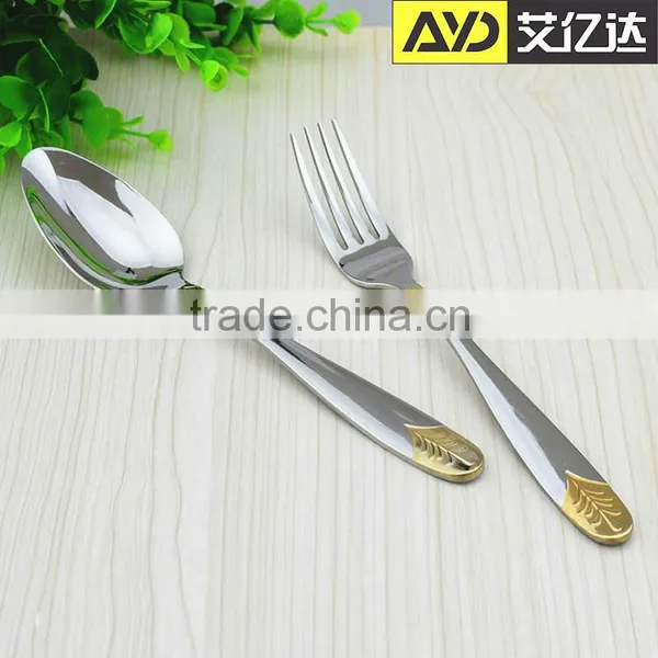 Jieyang Aiyida Wholesale Tableware Gold Cutlery Set Wooden Box photo-5