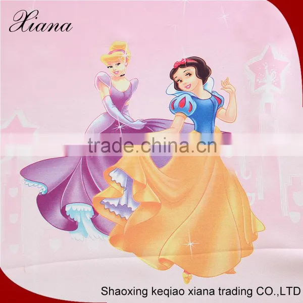 Beautiful Princess Pattern ,100% Polyester Curtain Yarn Dyed Fabric