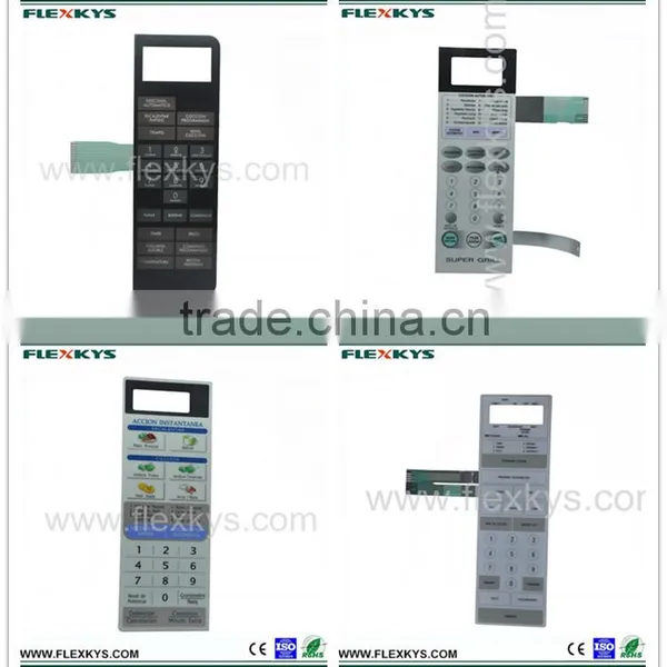 Grease Resistant Microwave Oven Membrane Switch With Silver Circuit and Rear Adhesive photo-6