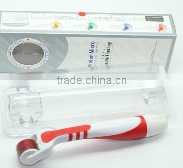Red Photon Electric Derma Roller Skin Roller Beauty Massager Portable Beauty Equipment With CE photo-2