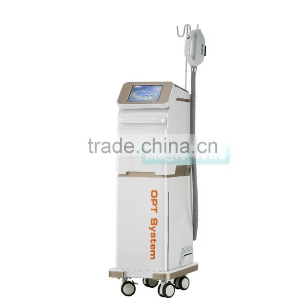 Vertical CE Certificated Fast Hair Removal IPL Diode Laser Wrinkle And Ance Removal With Teaching Video 8.4 Inches photo-3
