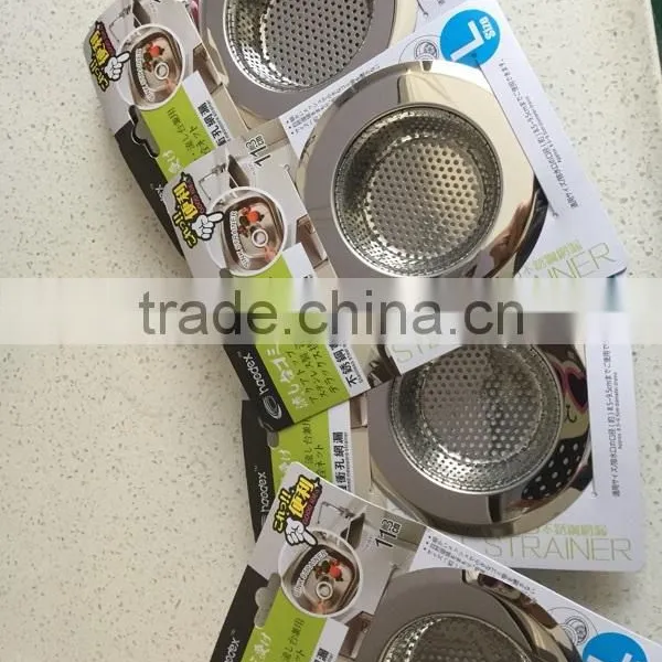 Sets of Stainless Steel Mesh Sink Strainer Drain Stopper Trap Kitchen Bathroom New Type photo-6