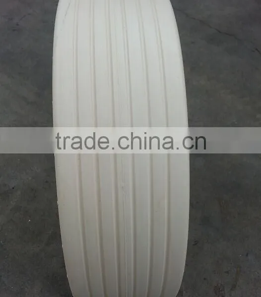 High Quality Non-marking Solid Tire 4.00-8/3.75 With 5 Lug Holes photo-2