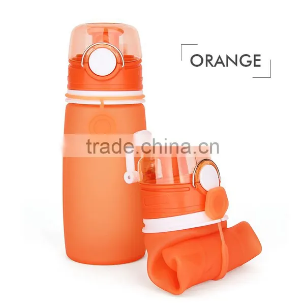 500ml Squeeze Silicone Water Bottle for Outdoor photo-4