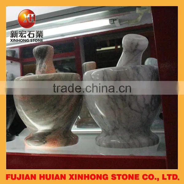 Natural Stone Mortar With Pestle for Fruit Paste Garlic Crusher Kicthenware photo-3