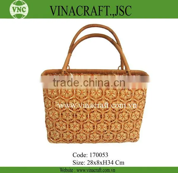 Shopping Handmade Bag With Fabric Inside for Women photo-4