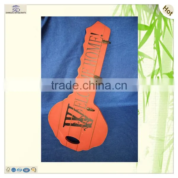 Stylish Interior Decorating Key Shape Clothes Use Wooden Holder photo-3