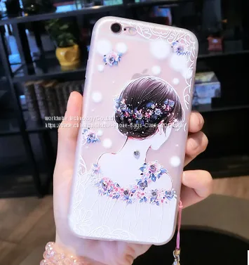 New Design Soft Tpu Cell Phone Case Silicone Mobile Phone Cases for IPhone7/7Plus/6/6s/6plus/6splus Diamond Crystal Case photo-4