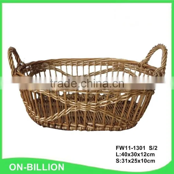 New Oval Bulk Kitchen Vegetable Wicker Storage Basket photo-3