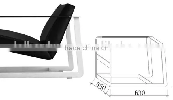Modern Metal Base Designer French Arm Chair photo-2