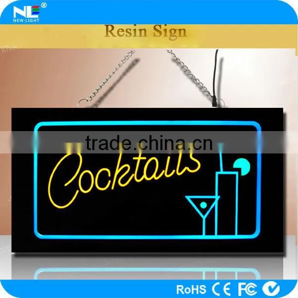 Energy Saving High Brightness Welcome Resin Led Sign Board / Led Resin Sign / Led Open Sign for Bars/cafes/restaurants photo-3