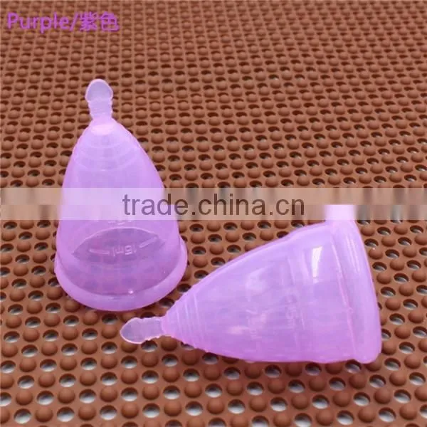 2017 Summer Very Popular Collapsible Silicone Menstrual Period Cup for Feminie and Lady photo-2