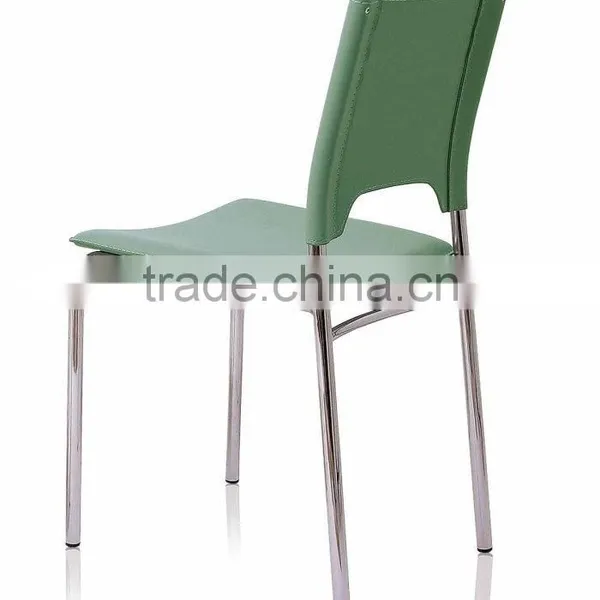 Restaurant Design White Leather Modern Dining Chair, Side Chair, Coffee Chair photo-2