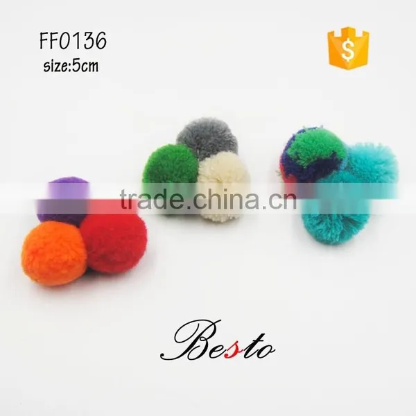 New Products New Style Colorful Baby Garments Decoration Fur Pom Poms Ball photo-2