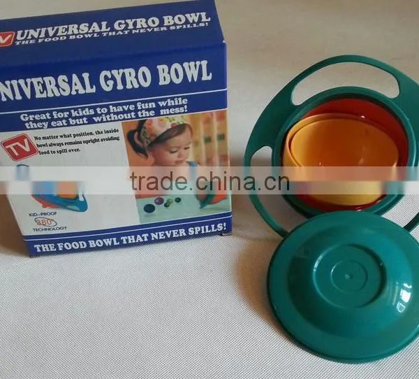 UCHOME High Quality 360 Degrees Rotating Bowl Kids Universal Gyro Plastic UFO Style Baby Bowl photo-6