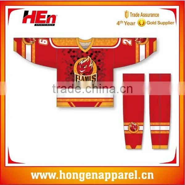 Hongen Apparel Custom Hockey Jerseys & Uniforms | Ice Hockey Socks & Practice Shirts