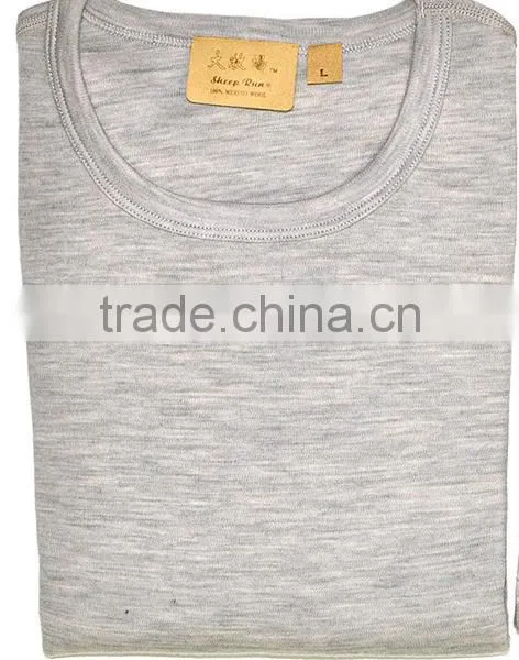 Custom Male Pure 100% New Merino Wool Men's Midweight Crew Outdoor Athletics Sports Long Sleeves Winter Clothing Thermal Underwe photo-5