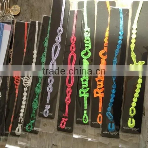 Heart Lock and Key Lace Bracelet Cheap Lace Bracelets Custom Design Lace Bracelet Woven Lace Bracelet photo-6