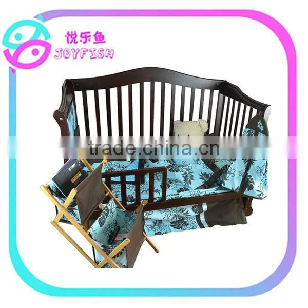 Baby Girl Forest Blue Nursery Bedding Sets photo-2