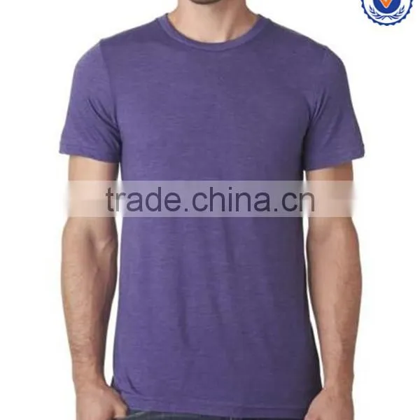 High Quality Soft Fabric Custom Mens Tri Blend t Shirts photo-2