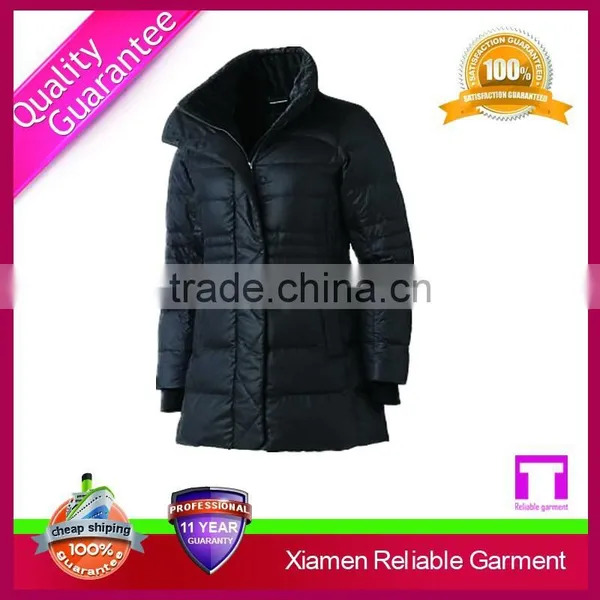 Custom Wholesale Woman Fur Winter Coat Custom Nylon Jackets OEM Service photo-6