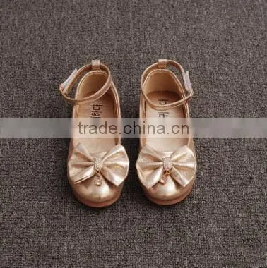 F10040E Latest Girls Fancy Shoes New Design Bowknot Shoes for Small Girls photo-4