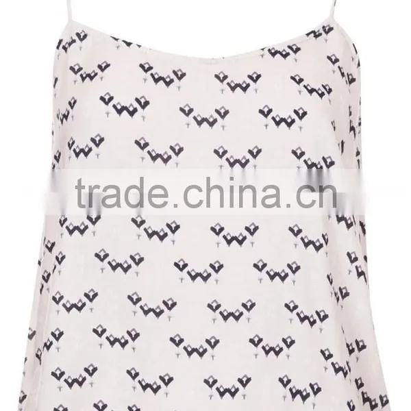 Heart Print Sleeveless Girl in Pajamas Photo photo-5